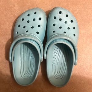Teal Crocs